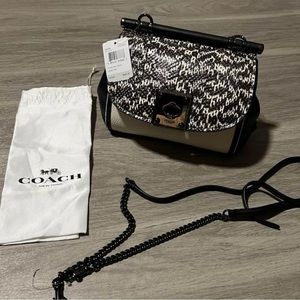 COACH snakeskin crossbody NWT and dustbag